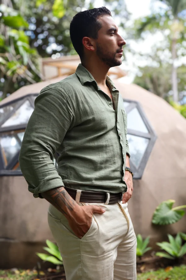 pantalón caballero lino